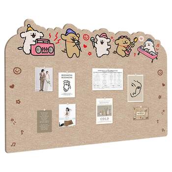 Poreless felt board wall sticker photo wall display wall