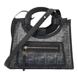 FENDI Ms. Fanty Runaway series fabric with leather handbag 8BH353 A6D6