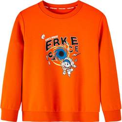 Hongxing Erke Top Boys Pullover Sweatshirt 2024 Autumn New Children's Clothing White Casual Sportswear