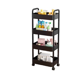Cart storage rack floor-standing kitchen household bathroom multi-story bathroom storage dormitory snack bookshelf