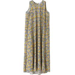 IIIVIVINIKO spring and summer new Xinjiang cotton vest style printed dress women M120628151D