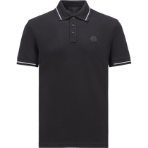 (Interest-free for 12 issues) Moncler New Product Men’s Logo Patch Cotton Short-Sleeved Polo Shirt