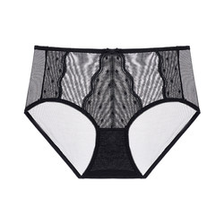 Yiqian ສີແດງ lace underwear ຂອງແມ່ຍິງ summer ບາງໆ sexy breathable ຂະຫນາດໃຫຍ່ຂະຫນາດກາງແອວສັ້ນ boxer briefs