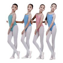 Kashiwawu ballet practice clothes childrens art examination gym clothes girls suspenders high hip gymnastics clothes dance 120141040