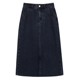 Evely High Waist Denim Skirt, Versatile Straight Slimming White Denim Skirt, Autumn Commuting Classic Skirt