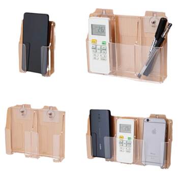 Remote control acrylic wall storage box