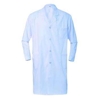 Blue white coat, long sleeve doctor uniform, beauty director style