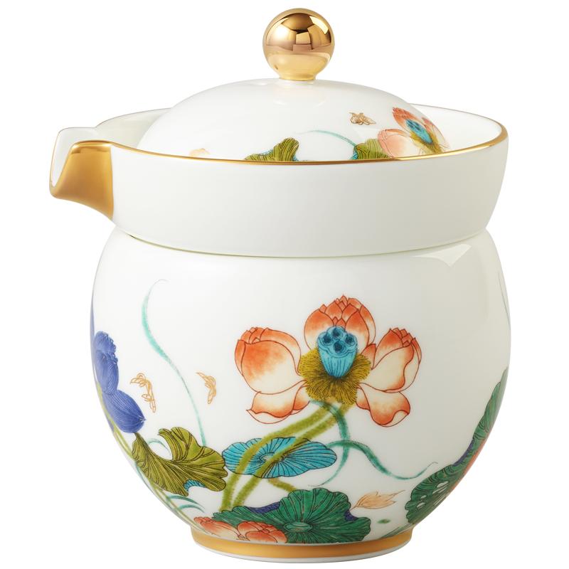 Chinese porcelain Yongfengyuan Xingfuheming travel tea set