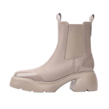 Uncle wu hongyun shoes 2025 short boots autumn and winter retro