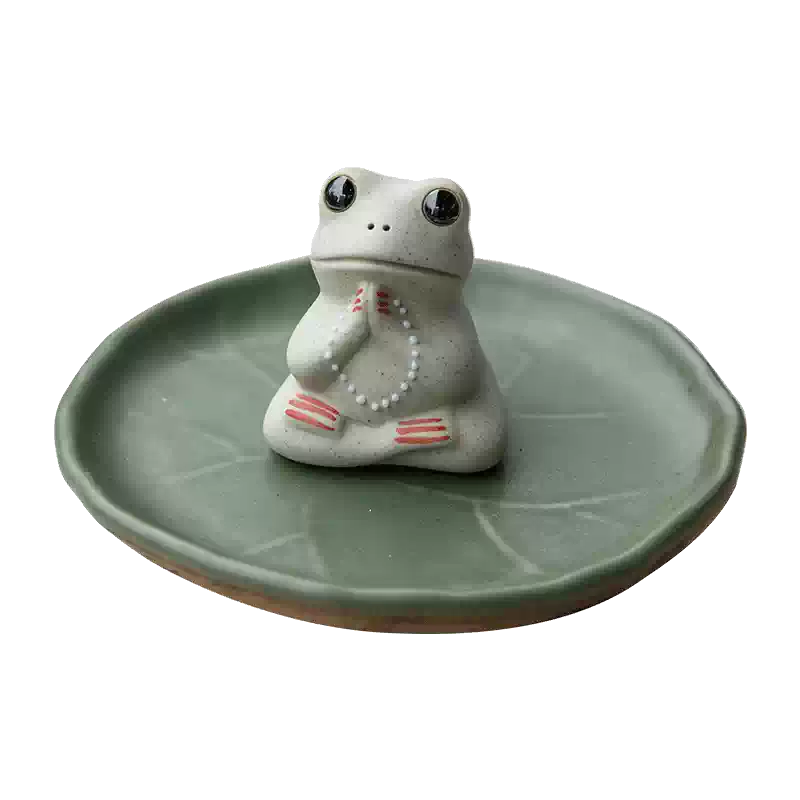 御宝阁禅意小镇纸两用笔搁陶瓷笔架书法毛笔练