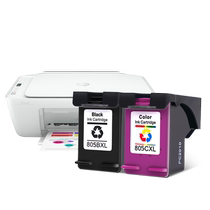 Convient pour la cartouche dencre HP 805 DeskJet hp805 imprimante encre couleur noire 805XL ménage petite copie machine tout-en-un HP805XL numérisation étudiant jet dencre approvisionnement continu