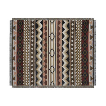 Moroccan thickened cotton linen tablecloth double sided camping blanket Moroccan thickened cotton linen tablecloth double sided camping blanket