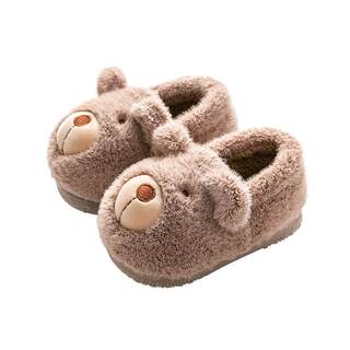 Baby cotton slippers non-slip warm cartoon autumn and winter