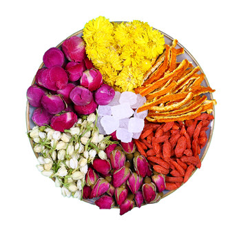 Rose beauty tea jasmine chrysanthemum wolfberry girls