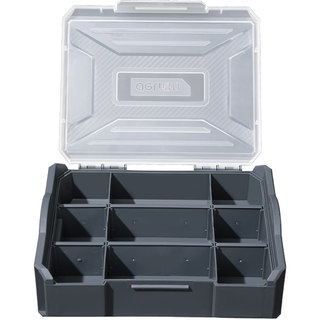 Deli Storage Box Hardware Tool Box Household Multifunctional Plastic Box Parts Box Drill Bit Screw Accessories Organizer Box