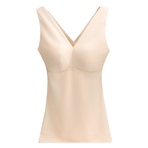 Body shaping underwear for womens upper body with breast pads no need to wear bra all-in-one tummy control corset thin bottoming vest