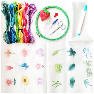 Su embroidery diy beginner embroidery student embroidery material package tool set simple traditional manual entry including tutorials