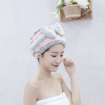 Japanese adult turban wrap hair towel drying hair hat for women 2023 new super absorbent and quick-drying double-layer thickening