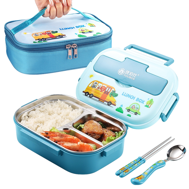 Upos 316L stainless steel lunch box for primary school students