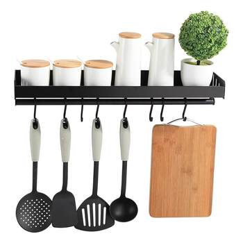 Kitchen rack without drilling condiment storage rack