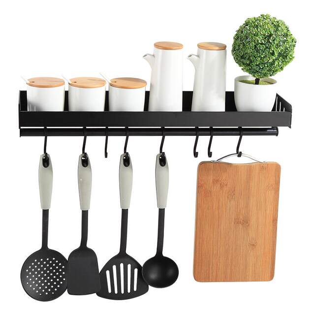 Kitchen rack without drilling condiment storage rack