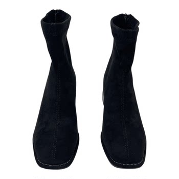 Slimming fleece short boots small ankle boots