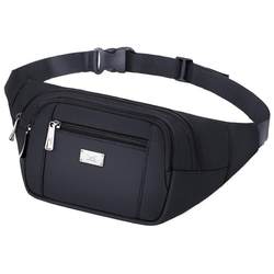 Septwolves waist bag Men's multifunctional outdoor sports running mobile phone bag large capacity crossbody cashier canvas waist bag