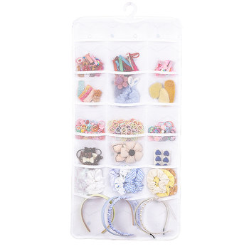 Children's hair accessories storage bag without punching