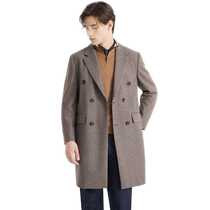 (Same style in the mall) Lilanz official woolen coat mens long 2024 autumn coat 24QDX371YA