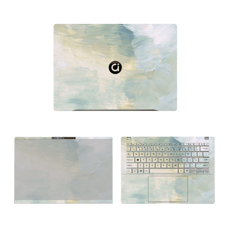 Laptop stickers are easy to stick without glue