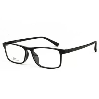 超轻方黑框近视眼镜框男tr90钨钛架钨碳配有度数中宽脸防蓝光5563