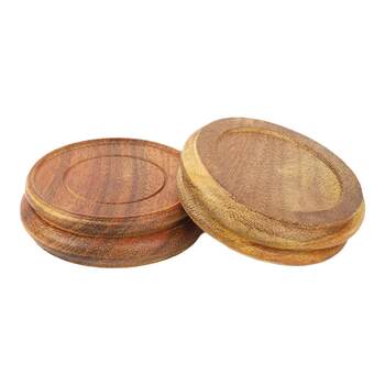 Solid wood jade base teapot photo prop jewelry stand