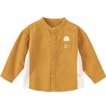 David Bella 2024 new autumn boys corduroy shirt childrens cotton shirt baby cardigan jacket