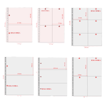 ins简约活页相册追星A5册专辑4格 B5两格杂志切页明信片3寸5寸拍立得3格门票机票票据收纳收藏收集册高透明页