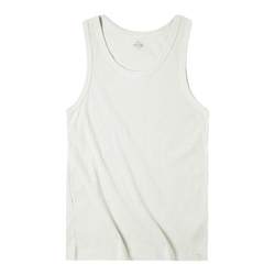 Madiden's retro solid color slim sleeveless cotton vest T -shirt sports fitness outdoor wearing bottom shirt male summer