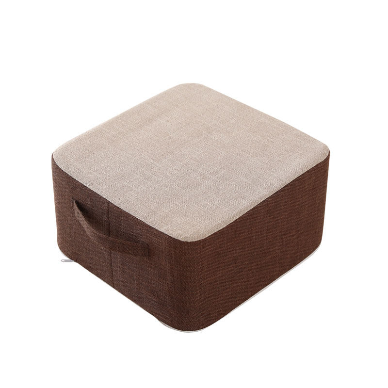 Thick linen cushion futon raised floor pouf