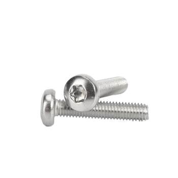 304 stainless steel round head screw cross length