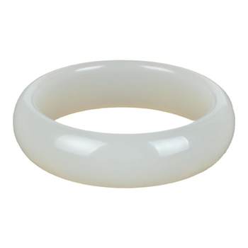 Xinjiang hotan white jade mutton fat bracelet 5a grade kunlun jade