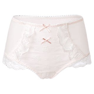 Exquisite lace high waist hip-covering plus size underwear