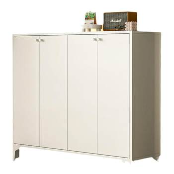 Colorful handle shoe cabinet modern simple steel shoe cabinet