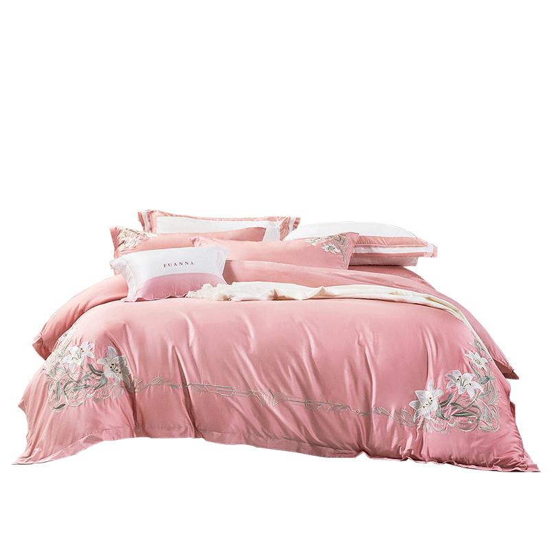 Fuanna pink wedding four-piece set