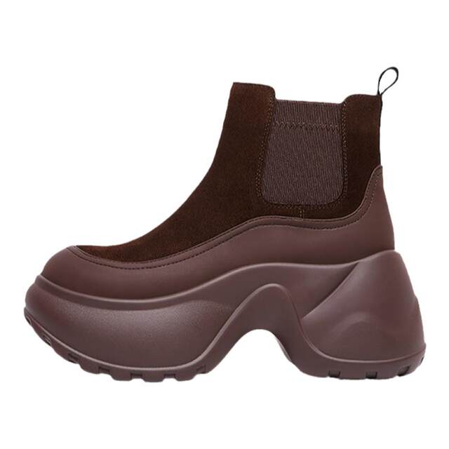 Lee Cooper velvet fashion boots 2025 new thick sole increased casual one-step velvet fashion women's boots