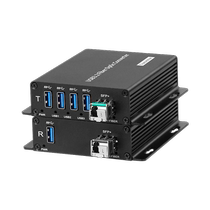 Akas fiber extender 4-way usb3 2LC transceiver optical transmitter and receiver industrial grade touch screen compatible camera print u disc sensor High speed transmission signal