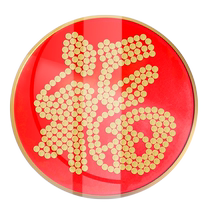 Five-cent coin blessing word template Fu Lu Shou Xi Cai home customized word decorative painting ornaments housewarming wedding opening gift