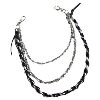 Pants chain metal punk rock braided outfit
