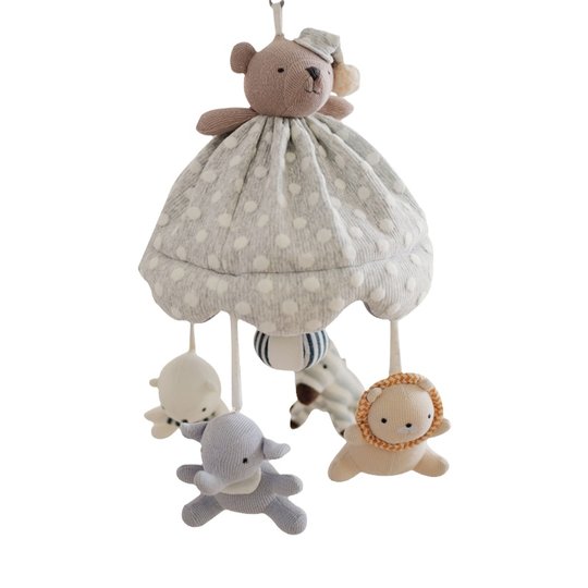 Meechoo bed bell music rotating crib rattle