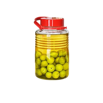 (Self-operated) Aderia wine bottle glass sealed jar kimchi food grade green plum wine jar empty bottle