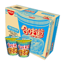 NISSIN 日清方便面合味道香辣海鲜风味代餐零食夜宵泡面888g×1箱