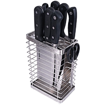 Allemagne 304 porte-outils en acier inoxydable comptoir avec couteau de cuisine domestique porte-couteau Cuisine multifonctionnelle contenant des étagères