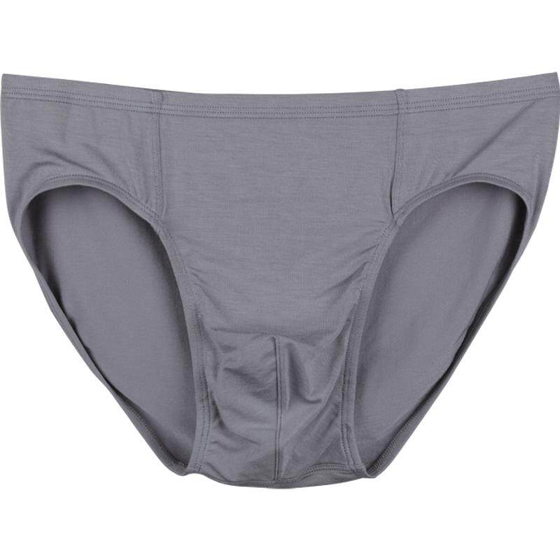 Modal Large Size Breathable Solid Color Men's Briefs